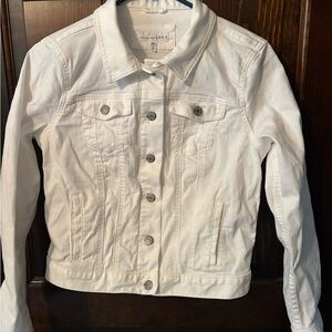 LOFT White Denim Jean Jacket